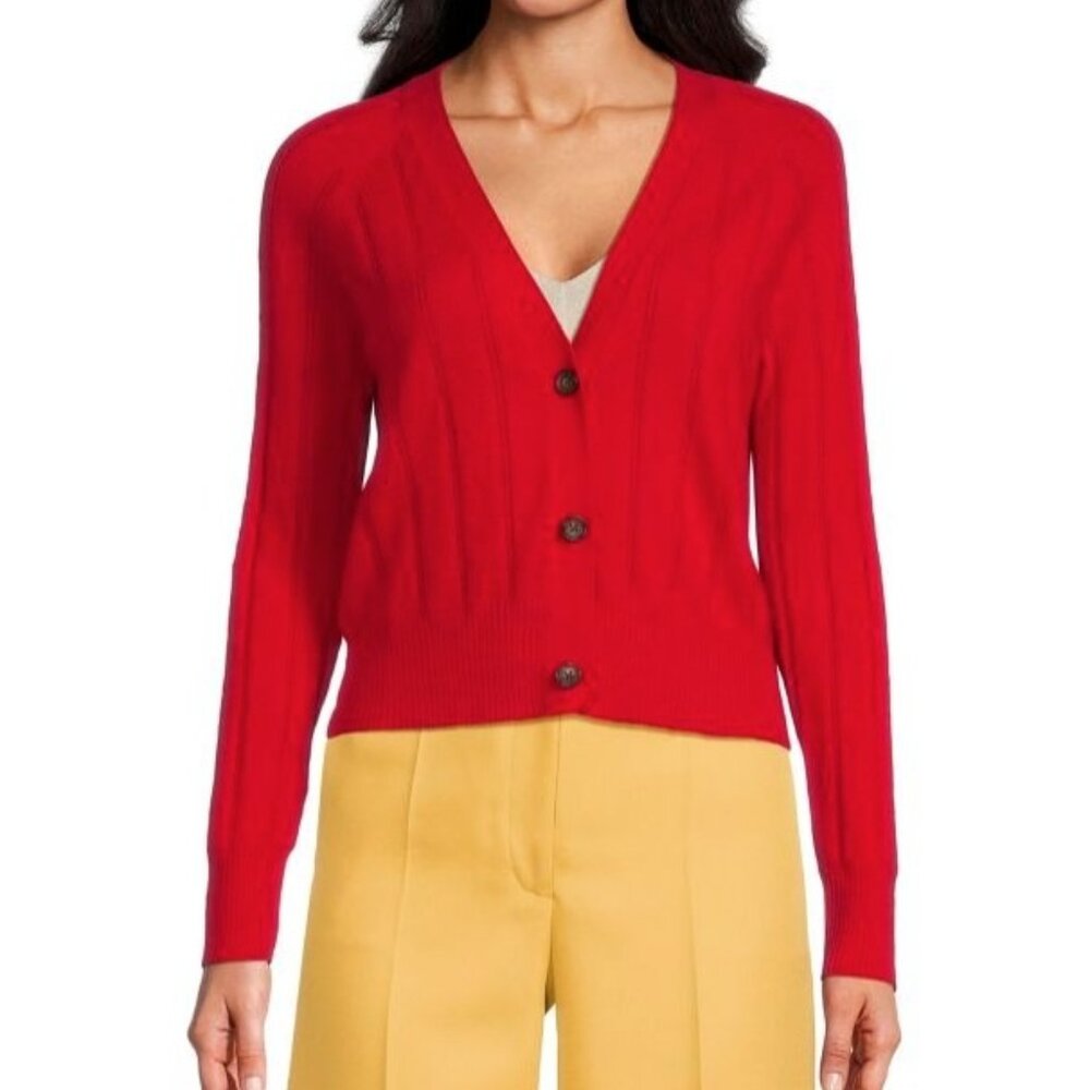 Amicale Cashmere Raglan Women's Cardigan - Medium
